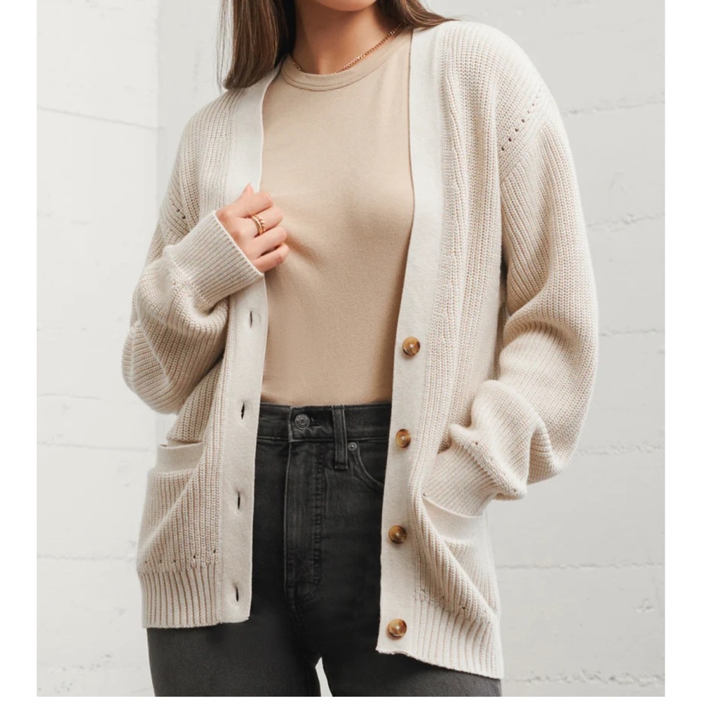 WVN Oversized Cardigan - Birch
